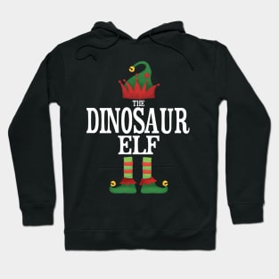 Dinosaur Elf Matching Family Group Christmas Party Pajamas Hoodie